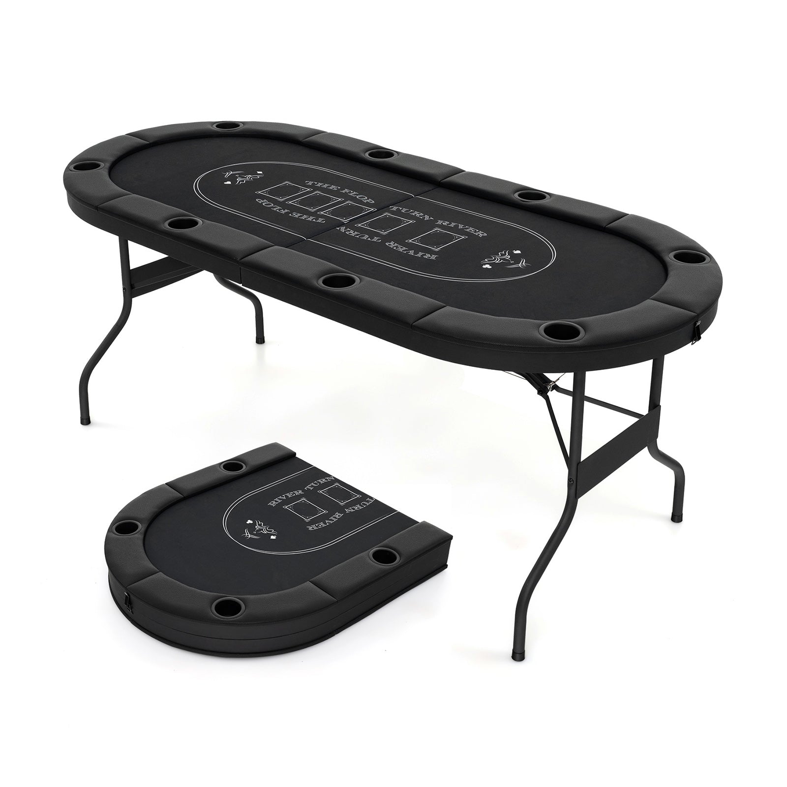72-Inch 8-Player Poker Table